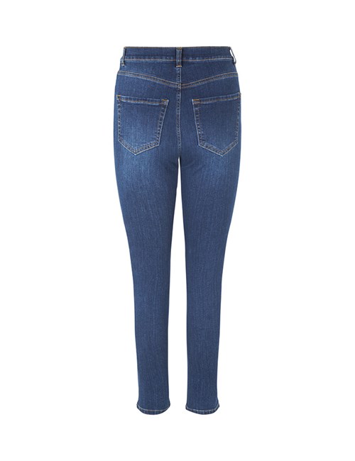 Global Funk Jeans- Højtaljet-smal model-Denim Blå